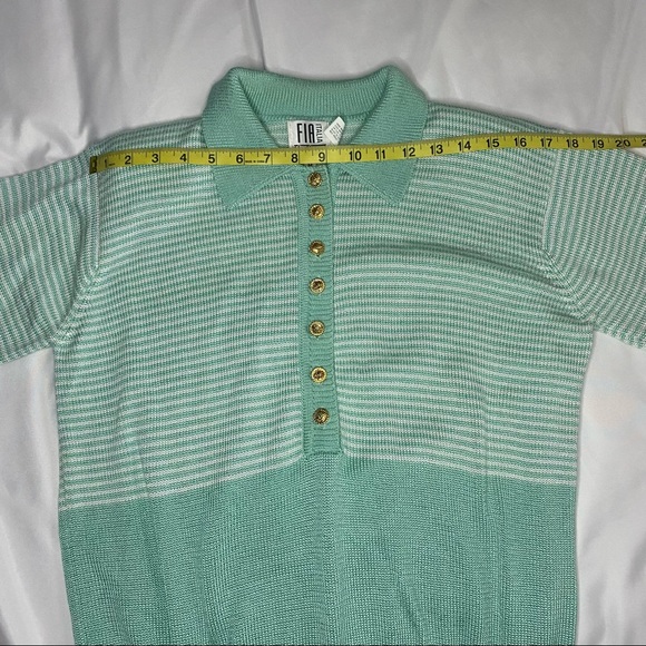 Vintage Fia Italia handloomed striped collared sweater - Picture 7 of 9